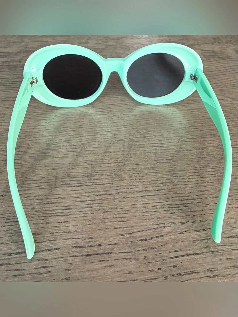 Retro Mint Green Oval Sunglasses